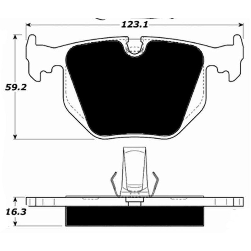 Porterfield Brake Pads for 2008 BMW Z4