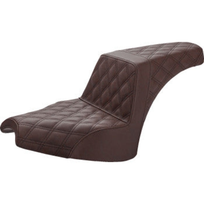 Step-Up Seat - Full Lattice Stitch - Brown by Saddlemen