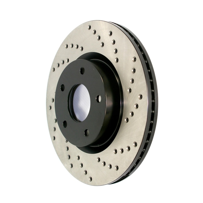 StopTech 15-17 Land Rover Discovery/Range Rover Sport Cross Drilled & Slotted Front Left Rotor