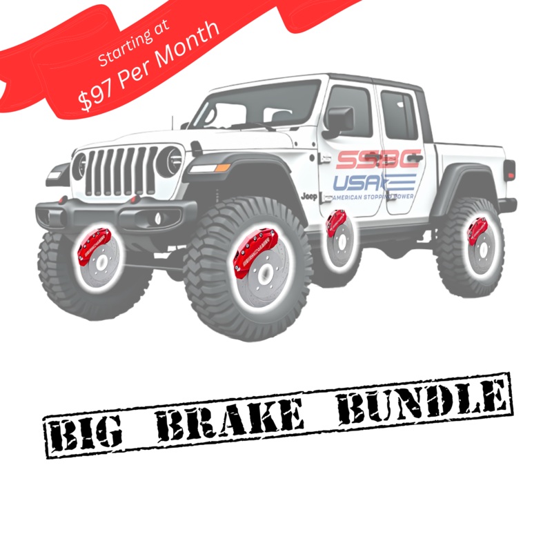 American Made 4 Wheel Moab Direct Fit Billet Aluminum Big Brake Bundle. A434-1011R-BBB