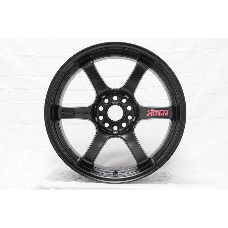 Gram Lights 57DR 19x9.5 +35 5-114.3 Semi Gloss Black Wheel