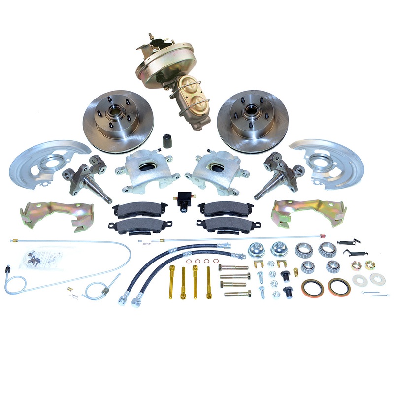 New Direct Fit Front Drum to Disc Brake Conversion Kit W/Rotors. A123-1
