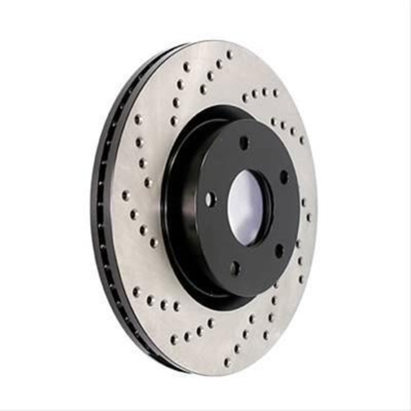 Stoptech Cross Drilled Rotor - Front Left | 2009-2014 Subaru WRX (128.47021L)