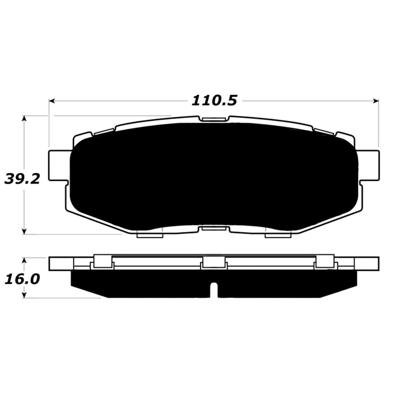 Porterfield Brake Pads for 2014 SUBARU OUTBACK WAGON 3.6R
