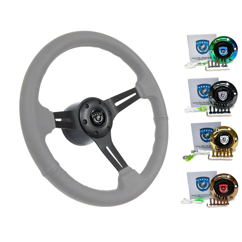 1998+ Audi A4 Steering Wheel Kit | Grey Leather | ST3060GRY