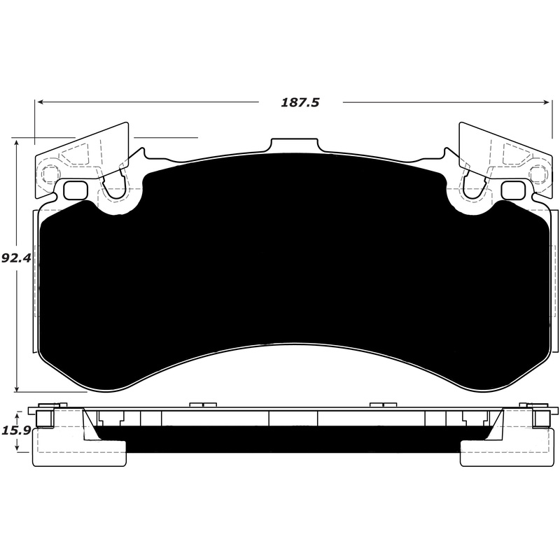 Porterfield Brake Pads for 2015 AUDI S6 - w/Iron Discs