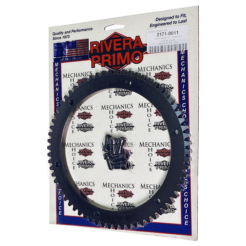 Ring Gear Kit, Starter - 66T w/Screws- 1990-'97 OEM Chain Baskets