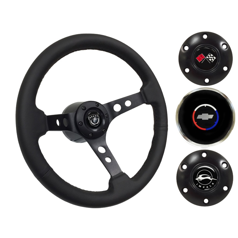 1969-85 Impala Steering Wheel Kit | Black Leather | ST3094BLK