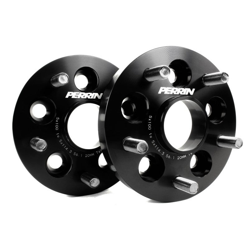 PERRIN Subaru/Toyota/Scion 20mm Wheel Adapter (Bolt-On Type) 5x100 to 5x114.3 w/56mm Hub - Pair