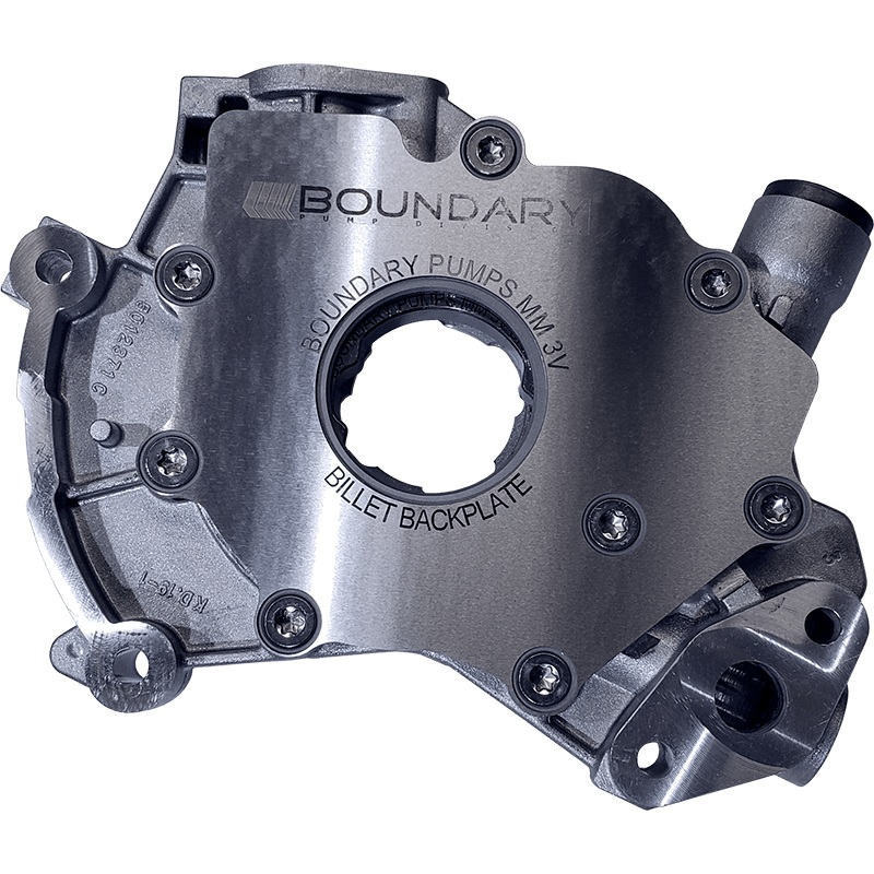 Boundary 99-15 Ford Modular Motor (All Types) V8 Oil Pump Assembly w/Billet Back Plate