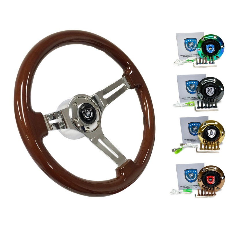 1997-03 Audi A8 Steering Wheel Kit | Mahogany Wood | ST3011