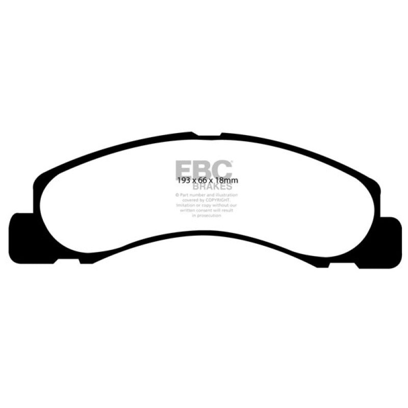EBC 00-02 Ford Excursion 5.4 2WD Yellowstuff Front Brake Pads