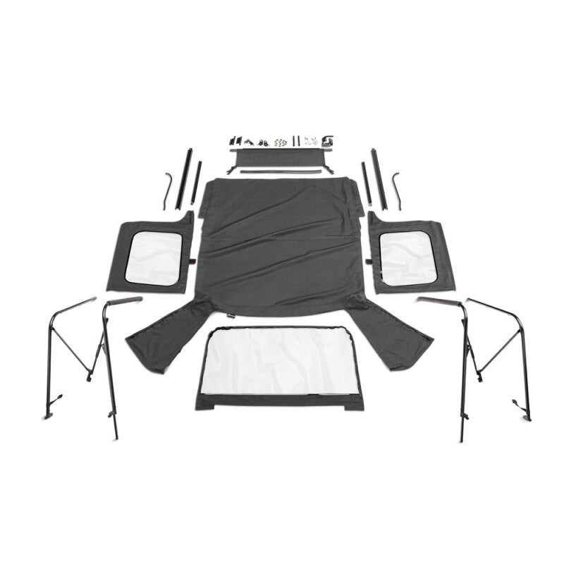 Rampage 86-95 Jeep Wrangler CJ7/YJ Complete Top - Black Diamond