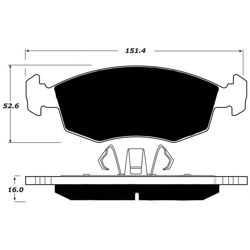 Porterfield Brake Pads for 2015 FIAT 500